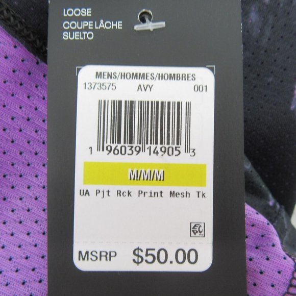 Under Armour Project Rock "Do Not Go Gentle" Gym Tank Top Mens Size Medium NEW - Picture 8 of 8